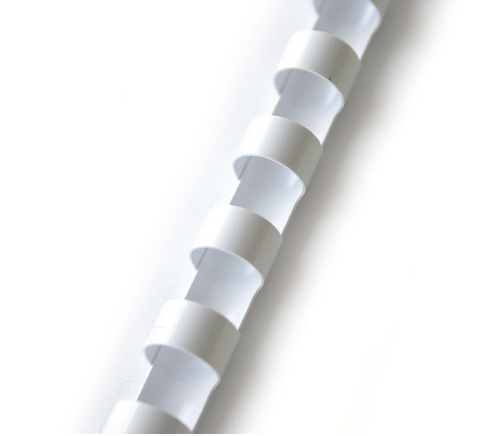 Пружина для брошурування пластикова уп/50шт Ф25 біла TM DA